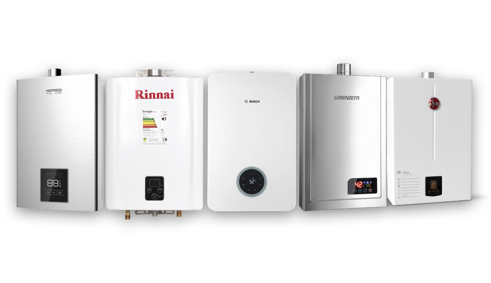 Marcas atendidas: Komeco, Rinnai, Bosch, Lorenzetti e Rheem