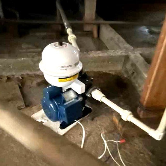 Instalação de aquecedor a gás realizada pela equipe RL